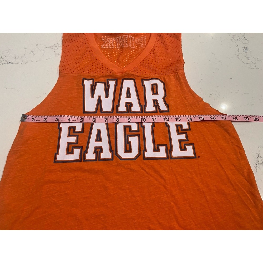 RARE Victoria's Secret PINK Auburn University Tank War Eagle Workout Top Small - Picture 6 of 7